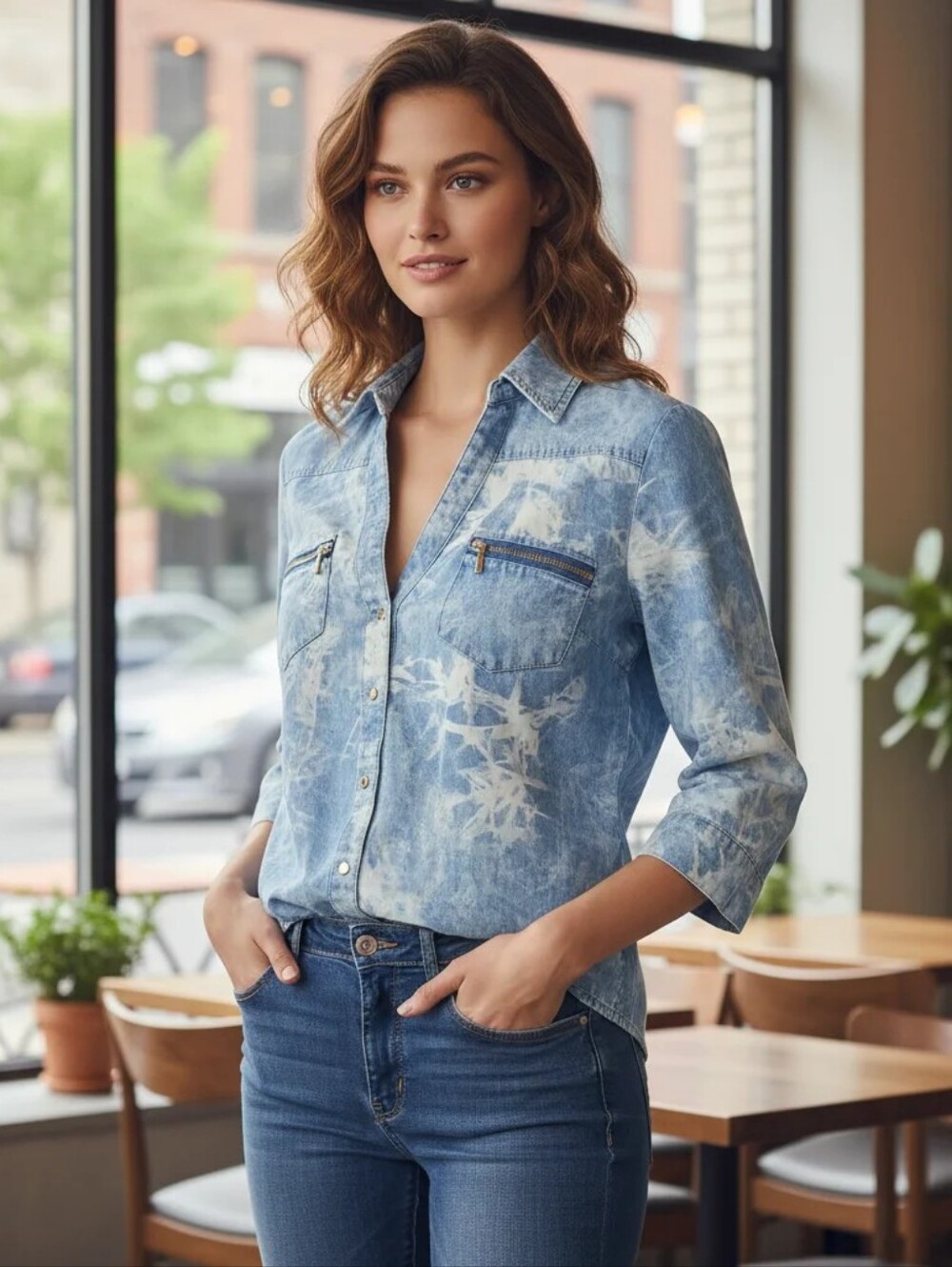 Authentic Bebe Blue Shirt Size Medium M